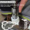 Electric Drill Compatible PVC Pipe Threader Kit, PVC Pipe Threader with 3 Dies, 1/2", 3/4", 1",PVC Thread Maker Tool for Electric Drill - Plastic Pipe Tap Die Set, Pipe Threader Kit (Set A+B)