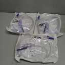 2000mL Catheter Bags for Men and Women 3 Pack Professional Urinary Drainage Bags with Enhanced Anti-Reflux Drip Chamber, 48 Thickened Drainage Tube, Adjustable Clips & Hanging Hook