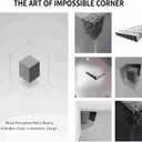 3PCS 3D Corner Wall Art Optical Illusion Decals - Peel and Stick Impossible Corners Wall Stickers, Modern Stereoscopic Removable Mural for Living Room, Bedroom, Office Home Decor (C)