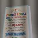 Decorably Glitter 5x7in Individual School Counselor Appreciation Card with Matching Envelope & Stickers for Teacher, Social Workers, Friends, & Kindest Person, with Printed Message Inside - Gifting