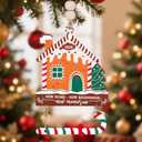 House Warming Gifts New Home, Wood New Home Ornament 2025 New H ome Gift Ideas First Home Christmas Ornament 2025 Gingerbread House Gingerbread Christmas Decorations Housewarming Gifts