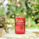 NewEleven Gift For Friends, Bestie - Birthday Gifts for Women Friendship - Unique Friendship Gifts For Women, Friend, Bestie, Bff, Soul Sister, Work Bestie - 16 Oz Coffee Glass