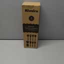 Riveira 9 Pieces Teak Wooden Spoons For Cooking  Premium & Durable Organic Teak Wooden Cooking Utensils  Non Stick Wooden Spatula For Cooking  Non Toxic Utensil Set With Holder & Spoon Rest