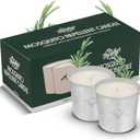 Murphy's Naturals Mosquito Repellent Candle Refills for Outdoor Patio, DEET-Free, Plant-Based Essential Oils, Soy & Beeswax Blend, 9oz Refills, 2-Pack