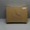 AhmyLion Figure Ice Skates for Beginners - White Comfortable Leather Ice Skates for Women, Men, Boys & Girls (Size Up 1 Size) (White, Womens Size-8/Mens Size 6.5)