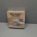Bed Sheet Holders for Corners - Snap-Lock Sheet Lock for Fitted Sheets, Sheet Holders Keep Sheets Firm & Tight - Durable ABS Mattress Sheet Holder, Easy No-Lift Install, Fits 3"+ Mattresses (Set of 4)