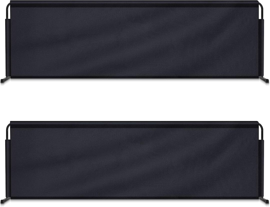 2 Pcs 92" x 27.5" Table Tennis Baffle Barrier Table Tennis Field Fence 420d Oxford Cloth Court Surround Barrier Block for Quicker and Easier Pick Up