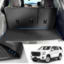 T TGBROS Custom Fit Cargo Mat for 2021-2023 Chevrolet Tahoe/GMC Yukon Behind The 3rd Row Seats All Weather Cargo Liner Rear Trunk Liner Non-Slip TPO Odourless