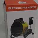 Greenhouse Heater with Thermostat - Electric Patio Heater 1500W, 3S Fast Heating, Overheat Protection, Greenhouse Heater for Green House, Tent, Flower Room (Yellow)