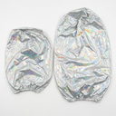 Putros Cylinder Pedestal Covers Iridescent 2Pcs Spandex Cylinder Plinth Stand Cover for Party Wedding Props Event Decor, 36"x15, 26"x14