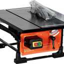 Table Saw for Jobsite, ExploreHorizon 8-Inch 6.7-Amp Copper Motor, Cutting Speed Up to 3576RPM, 24T Blade,Compact & Portable Table Saw Kit With Sliding Miter Gauge, Diy and Woodworking