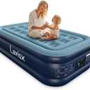 Twin Air Mattress with Built in Pump 18" Blow Up Mattress Raised Air Bed, 3 Mins Quick Self Inflatable with Storage Bag for Guest and Home