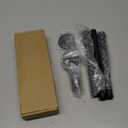 Industrial Pipe Clothes Rack Floating DIY Wall Mounted, Heavy Duty Rustic Vintage Clothing Rod, Metal Garment Bar Space-Saving Hanging for Bedroom, Bathroom and Laundry Room (Black 18 inch)