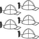 Slatwall Hat Holder, Metal Wire Hat Display Rack for Slat BoardSlatwall Accessories Hat Hook for Retail Display and Home Organization (5)
