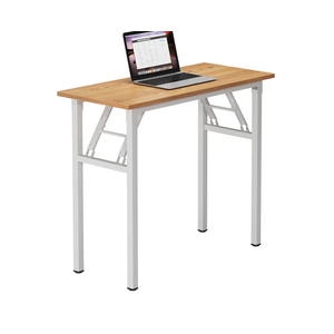 Need Small Desk 31 1/2" No Assembly Foldable Writing Table, Sturdy and Heavy Duty Folding Computer Desks for Small Space/Home Office/Dormitory AC5BW (80 * 40)