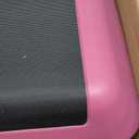 Fitvids Step Aerobic Platform, Exercise Step with 5 levels Adjustable Height, 4 Stackable Risers, Fitness Training Workout Stepper for Home Gym, Cardio Strength, Multiple Options (Pink)