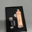 Gulloe 512GB Flash Drive Intended for iPhone, USB Memory Stick Storage for Photos and Videos Backup, Compatible with iPhone iPad Android PC, Plug and Play, No Application Required (Rose Gold)