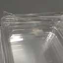 50 Pack Charcuterie Boxes with Clear Lids - Small Charcuterie Boxe 4 Inch Dessert Boxes for Presenting and Transporting an Assortment of Slice Cakes, Strawberries and Other Delicacies (Brown)