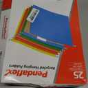 Pendaflex Hanging File Folders, Letter Size, Assorted Colors, 1/5-Cut Adjustable Tabs, 25 Per Box (81663)