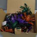 Sparkling Halloween String Lights, 12ft 20 LED Glitter Spiders, UL Certified Plug in Indoor Halloween Decor for Home, Mantle, Window & Party