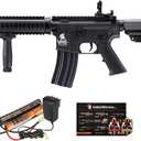 Lancer Tactical Gen 2 MK18 MOD 0 CQB Field AEG Airsoft Gun with Battery, Charger, 1000 Rounds 6mm Pellet and Grip (Black)