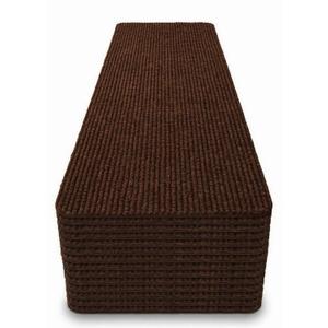 8x30 Carpet Stair Treads Pack of 15 with Stickers for Easy Peeling - Self-Adhesive Peel and Stick Carpet for Stairs - Works with Most Subfloor Types - Brown Stair Treads