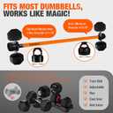 Dumbbell Converter, Convert Dumbbells to Barbell Set, Weight Bar for Bench Presses, Squats, Hip Thrust, Deadlifts, Home Weightlifting and Strength Training, Versatile Home Gym Equipment