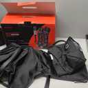 Pryfey Leg Massager with Heat and Compression, Foot Massager for Circulation and Pain Relief, 3 Timers, 12 Intensity, 6 Modes,3 Heating with Knee Massager,Mother's Day Gifts for Man Woman,Black