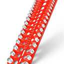 Thread Checker - 55 Nut & Bolt Thread Checker, Bolt Size and Thread Gauge 19 Standard and 17 Metric Sizes & 19 Drill Bit Gauge, Bolts and Nut Identifier Gauge for Easy Verifying Sizing