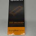 SpaceAid DryingNeat Instant Dry Sink Caddy Organizers, Kitchen Sponge Soap Holder Dispenser, Countertop Fast Drying Counter Tray Rack (Bamboo, Gray)