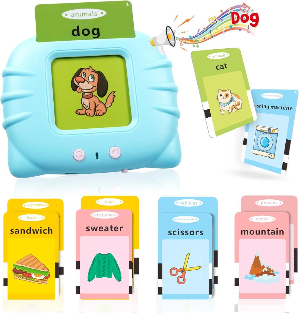 QuTZ Toddler Learning Toys for 2 3 4 5 Year Old Boys and Girls, Eduacational Talking Flash Cards Autism Sensory Speech Therapy Toy for Autistic Children, Montessori Toys for Toddlers, 224 Sight Words