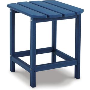 Signature Design by Ashley Outdoor End Table, Blue Patio Side Table, 14.63" W x 18.75" D x 18" H