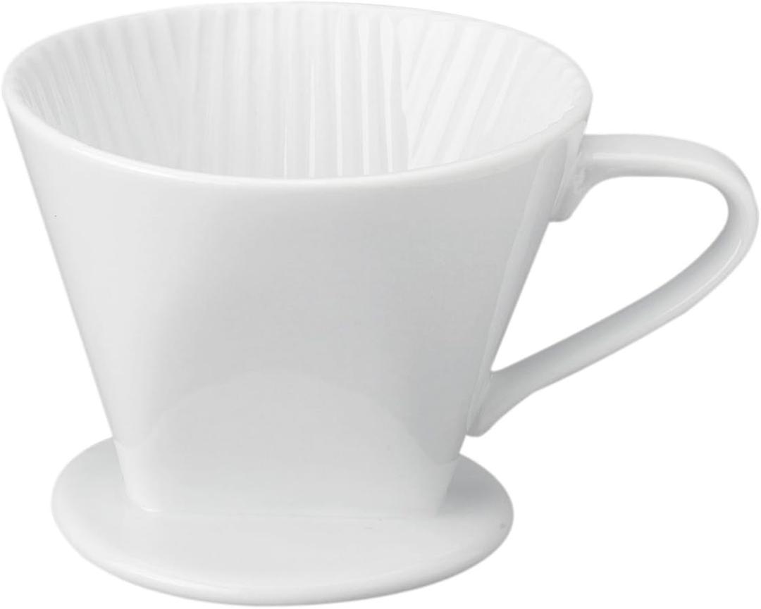 Fino Filter Cone, Fine White Porcelain, Number 2-Size, Brews 2 to 6-Servings