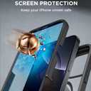 Miracase Magnetic for iPhone 16 Pro Max Case 6.9'' [Compatible with MagSafe] Full-Body Phone case with Built-in Glass Screen Protector& Camera Protector,Drop Proof 16 Pro Max Cover,Black