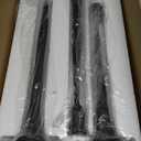 Denique Iron Taper Candle Holder Set of 3, Black Candlestick Holders Decorative Candle Stand, Tapered Candle Holders Tall Set for Wedding, Dining Table, Home Decoration (Black) (12,14,15.5)