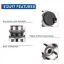 PAROD 512497 Rear Wheel Bearing Hub Assembly Fit for 2014-2020 Ford Fusion, 2019-2020 Ford Police Responder Hybrid, SSV Plug-In Hybrid, 2014-2016 Lincoln MKZ FWD