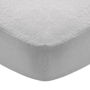 Flannel Crib Sheet for Boy or Girl, 100% Cotton, Heavenly Soft Fitted for Standard Crib (28" X 52") and Toddler Mattresses, Grey