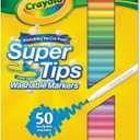 Crayola 50ct Washable Super Tips Markers 50 Color Variety