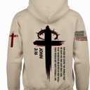 Regamor Custom Christian Hoodies for Men Women Faith Cross Jesus Hoodie Bible Religious Gifts Personalized Christmas (S)