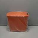 TIPGO Automatic Motion Sensor Bathroom Trash Can with Lid, 2.6 Gallon Touchless Trash Bin, Smart Garbage Can Plastic Slim Wastebasket for Bedroom, Office, Dorm (Orange)