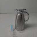 61oz Coffee Carafe Airpot Insulated Coffee Urn Stainless Steel Vacuum Thermal Pot Flask for Coffee, Hot Water, Tea, Hot Beverage - Keep 12 Hours Hot, 24 Hours Cold (Silver)