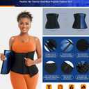 TrainingGirl Waist Trainer for Women Lower Belly Waist Trimmer Corset Tummy Wrap Workout Sweat Belt Band Sports Sauna Suit, Small