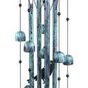 Monsiter QE Bird Wind Chimes for Outside, Outdoors Wind Chimes with 4 Large Aluminum Tubes & S Hook - Outdoor Clearance Hanging Decor for Garden, Patio, Backyard or Porch