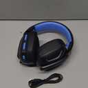 Fachixy Wireless Gaming Headset with Microphone for PC, PS5, PS4, Bluetooth Gaming Headphones - Fast Charge 50Hr Battery, Cool LED Lights for Switch, Laptop, Mobile, Mac 2.4GHz Gamer Headset