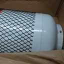 Flame King YSN401 Steel Propane Tank Cylinder With Overflow Protection Device Valve, 40 Lb, White