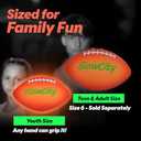 GlowCity Glow in The Dark Football - Light Up, Youth Size Footballs for Kids - LED Lights and Pre-Installed Batteries Included﻿