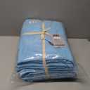 Mosobam Soft Beach Towel 35X70, Set of 4, Blue, Luxury Cabana 450 GSM Hotel Towels, Quick Dry, Oversized Extra Large, Travel Set, Viscose Made from Bamboo - Turkish Cotton