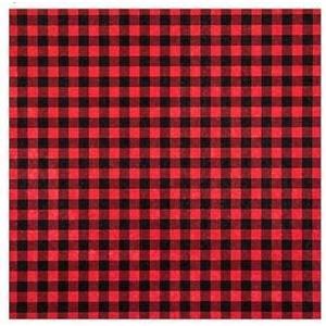 Generic 12x12 Scrapbook Paper - 10 Sheets, Buffalo Plaid Pattern