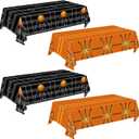 4 Pieces Basketball Tablecloth - Basketball Birthday Party Decorations Basketball Table Cloth Soccer Tablecloth Plastic Table Cover for Basketball Party Decorations, 54 x 108 Inch