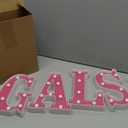 Ceenna Galentines Day Decorations 4 LED Marquee Light Up Letters "GALS" Valentine Decorations for Home Office Shelf Mantel Fireplace Tabletop Wedding Girls Women Party Decor(Rose Red)